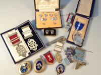 A quantity of silver and other Masonic jewels