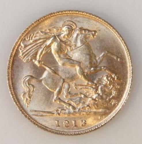 A George V gold half sovereign