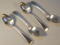 A set of four George III spoons