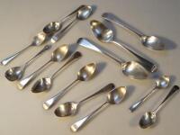 Fourteen various Georgian and later silver spoon