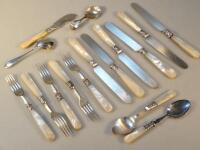 A quantity of Edwardian silver plated cutlery