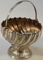 A Victorian silver bonbon basket