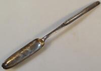 A George III silver marrow scope