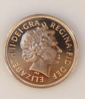 A 2008 gold proof sovereign