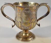 A George III silver loving cup