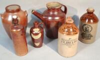 A J.H. Jones and Sons stoneware flagon