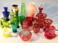 A quantity of 19thC and later Continental glassware