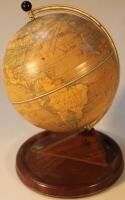 A mid 20thC Chad Valley tin plate globe