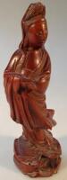 A 19thC carved Japanese hardwood figure