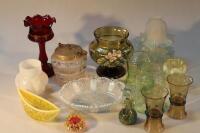 A quantity 19thC and other glassware