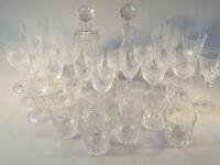 A quantity of various crystal and glassware