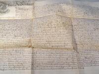 An 18thC indenture written on paper