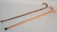 An Edwardian walking stick