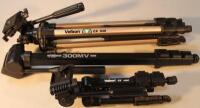 Various camera tripods to include a Velbon CX 540