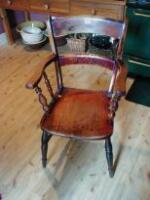 A Victorian barback grandmother chair