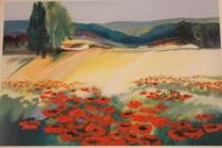 After Jiliance Jahn (20thC). Summer poppy fields