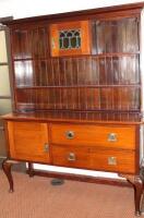 An early 20thC mahogany Art Nouveau design dresser