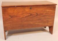 A late 19thC elm coffer