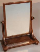 A Victorian mahogany table mirror