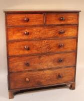 A Victorian mahogany chest