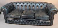 A 20thC club Chesterfield three seater settee