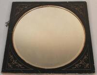 A 19thC hanging mirror