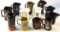 A quantity of 20thC advertising water jugs