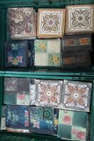 A quantity of Victorian and later hearth tiles