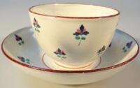 An early 19thC pearlware tea bowl and saucer