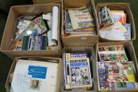 A quantity of various football programmes