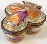 A Sevres design lidded box