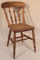 A 19thC ash and elm chair