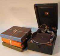 A HMV table top gramophone