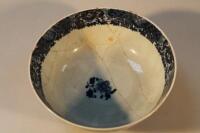 An 18thC Chinese export blue and white bowl