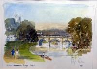 After Sir Hugh Casson. Magdalen Bridge