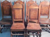 A set of six 18thC style dining chairs