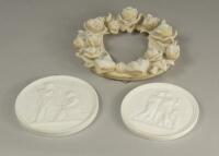 Two Continental Parian plaques