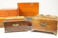 A selection of five 18thC & 19thC boxes