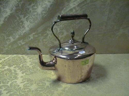 A Victorian copper kettle