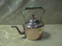 A Victorian copper and brass kettle