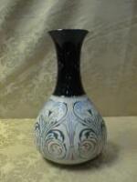 A Langley Ware earthenware baluster vase