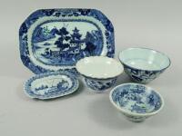 A collection of early 19thC and later Chinese export porcelain