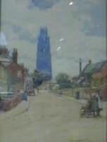 J D Walker. "Boston Stump" View from Wormgate