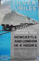 After Frank Newbold. A railway poster The Silver Jubilee