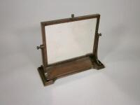 An early 19thC mahogany dressing mirror