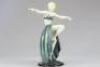 A German Art Deco pottery figure of a dancing girl