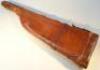 A leather leg of mutton shot gun case