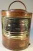 An early 20thC copper starboard nautical ships lantern