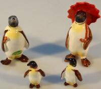 A quantity of Beswick penguins