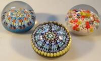 A Perthshire Millefiori glass paperweight